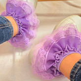 جوراب یاسی دولایه تور حاشیه دار